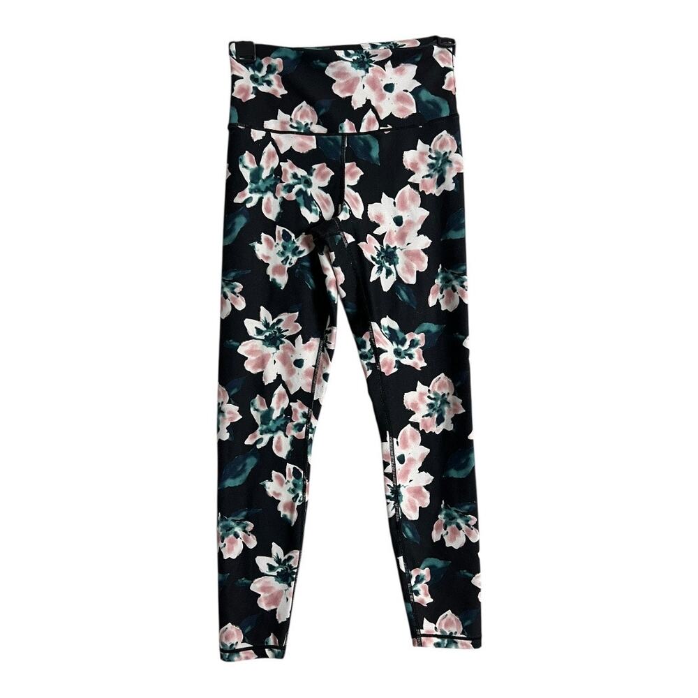 Balance Collection Womens Athletic Pants S Small Floral Running Jogging Yoga
